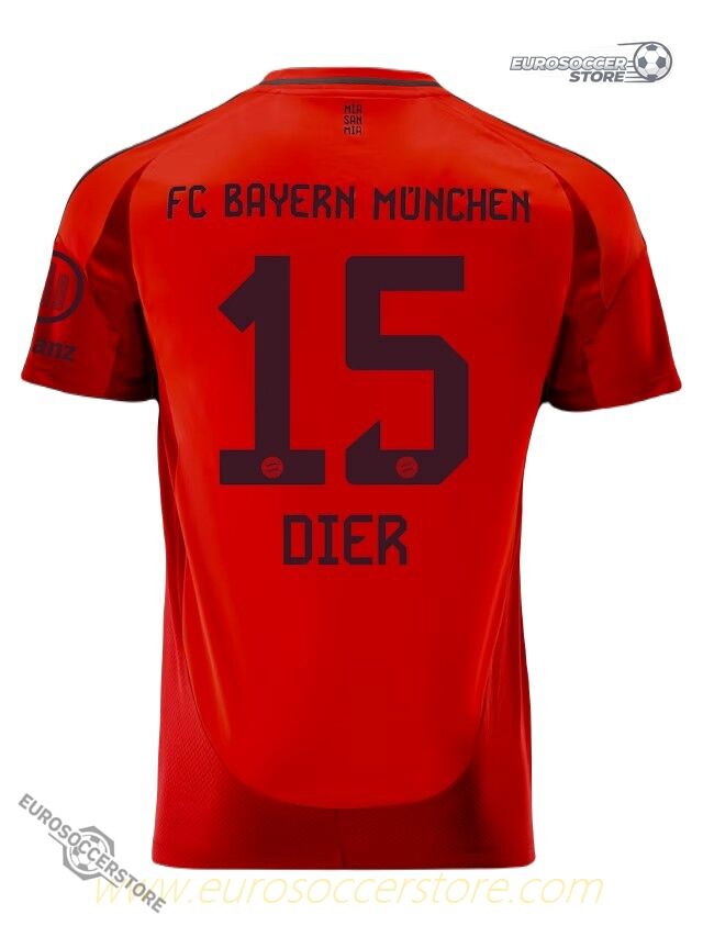 Dier's Bayern Munich 15th Home Jersey for the 24-25 Season