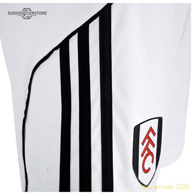 Authentic 2025-2026 Fulham Home Shorts (white) - Kids - Premium