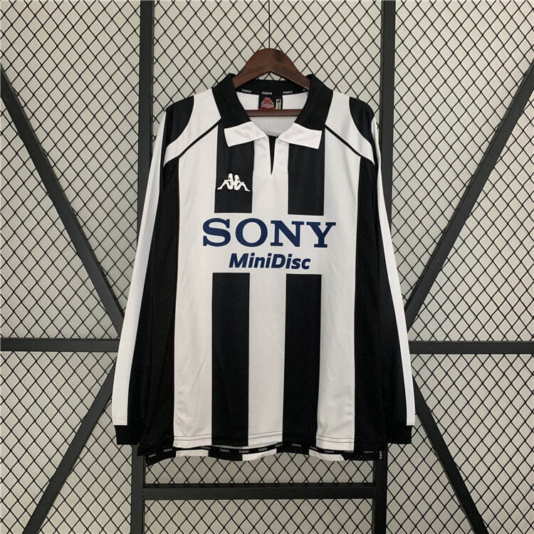 9798 Juventus Retro Long Sleeve Soccer Football Shirt - Official