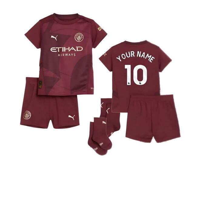 Man City Authentic 2024-2025 Man City Third Baby Kit (Your Name)