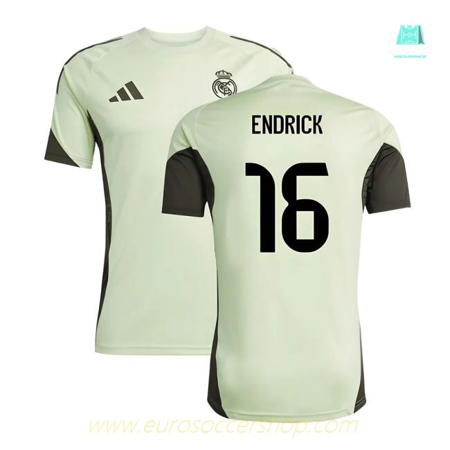 2025-2026 Real Madrid Training Jersey (Almost Lime) (Endrick 16)