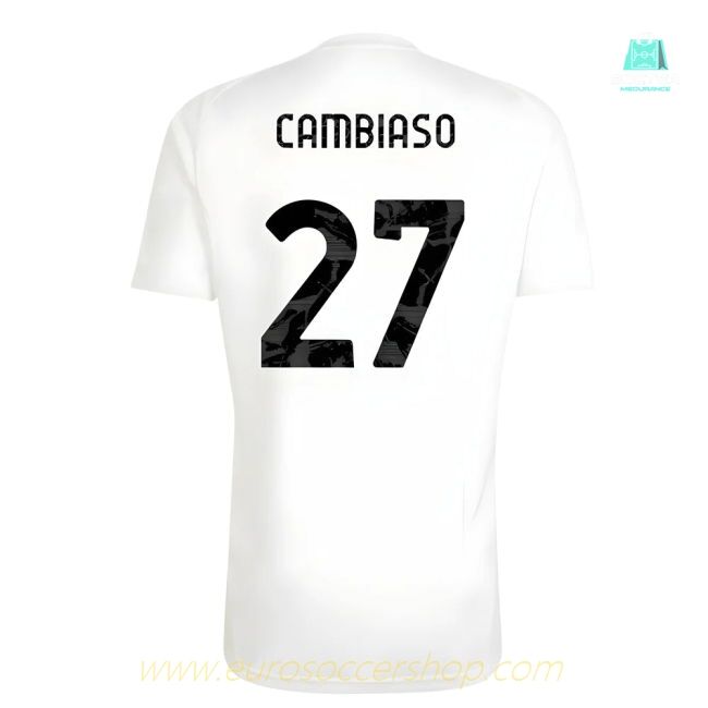 2025-2026 Juventus Training Tee (White) (Cambiaso 27)