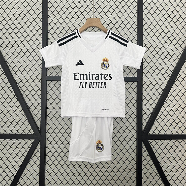 KidsYouth Real Madrid 2425 Home Kit ShirtShort - Official Replica