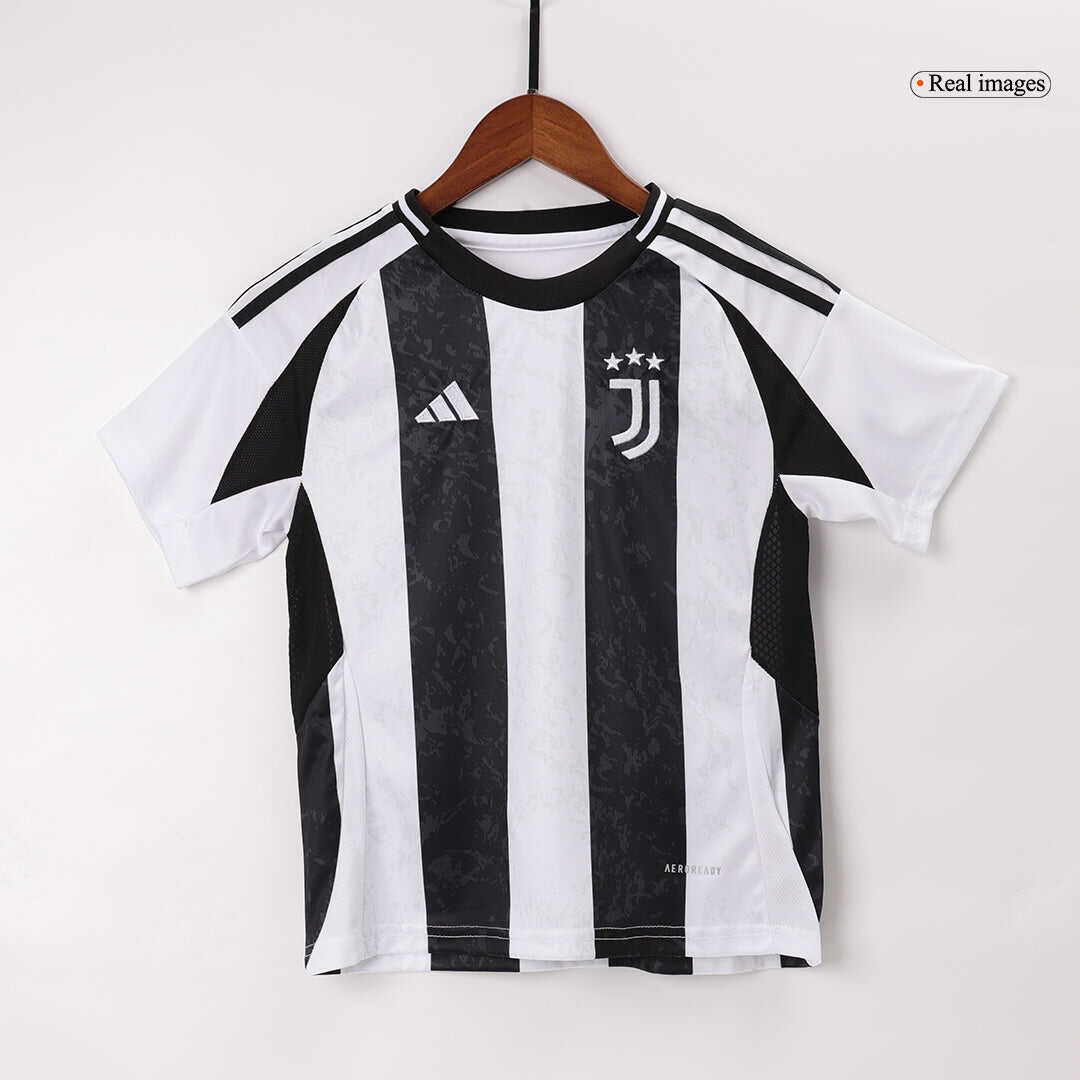 Kid's Juventus Home Soccer Jersey Kit(Jersey+Shorts+Socks) 2024/25Auth