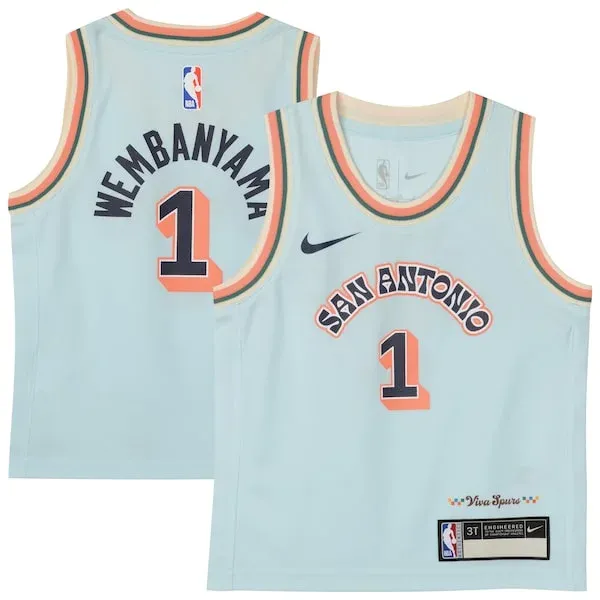 Victor Wembanyama SAS Swingman Jersey - official retro - Blue #1