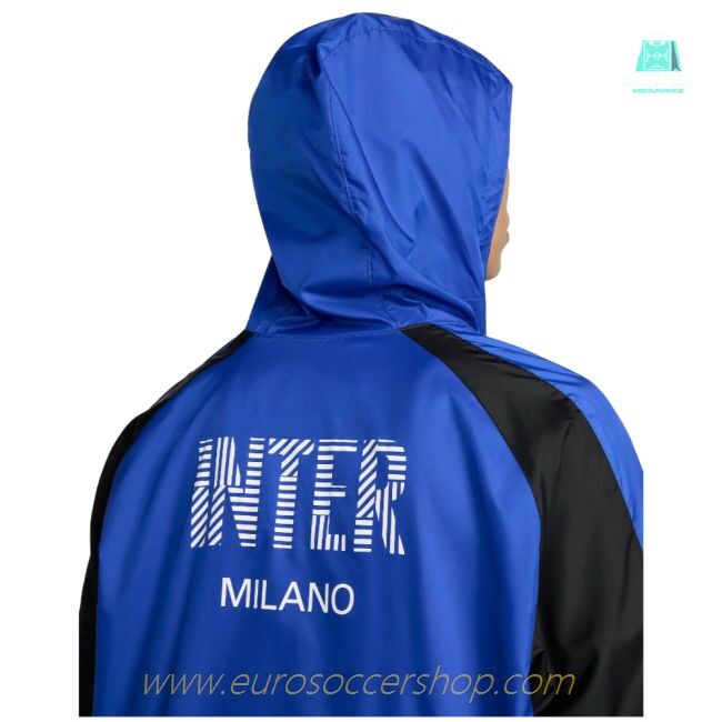 2024-2025 Inter Milan Home Hooded Woven Tracksuit (Blue)