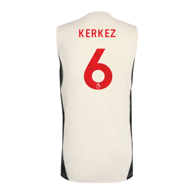 vintage 2025-2026 Liverpool Sleeveless Jersey (White) (Kerkez 6)