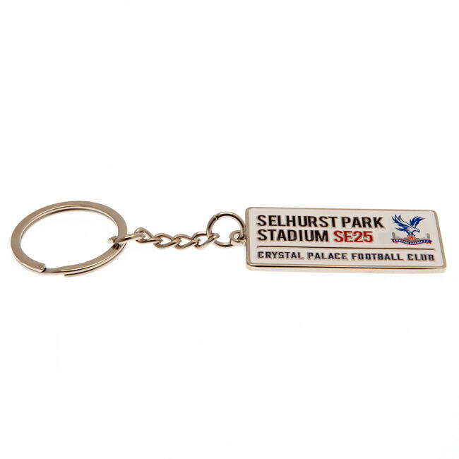 Crystal Palace FC Embossed Street Sign Keyring - fan gear