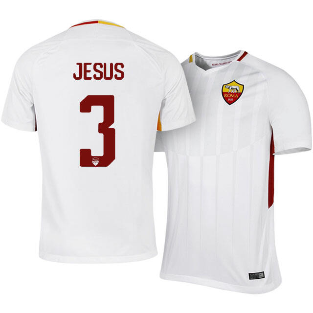 Roma Away 201718 Juan Jesus 3 Soccer Jersey Shirt - Official Replica