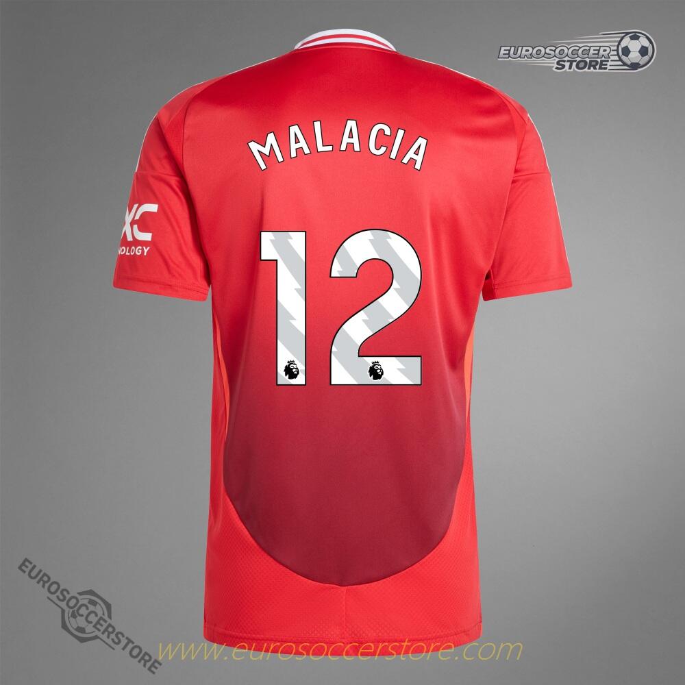 Manchester United's MALACIA 12 Home Jersey for the 24-25 season
