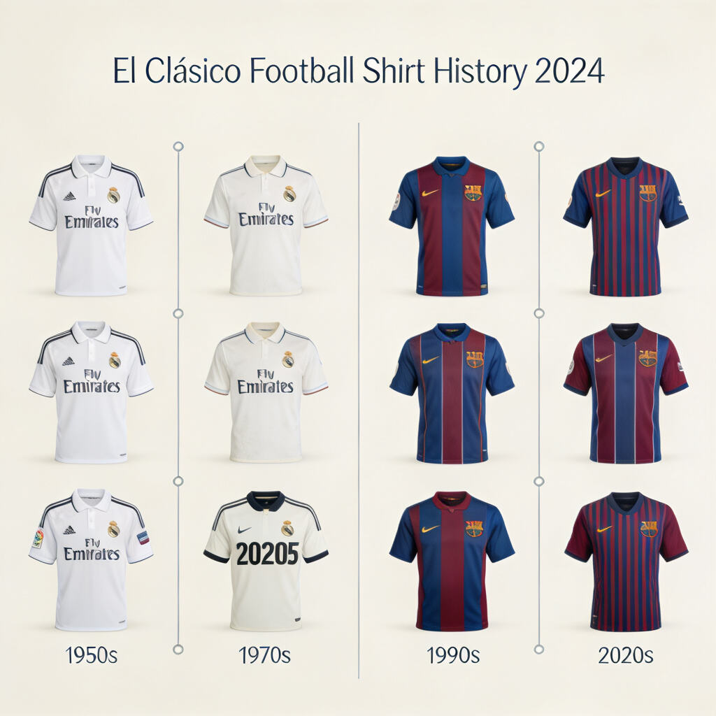 El Cl&aacute;sico Football Shirt History 2024