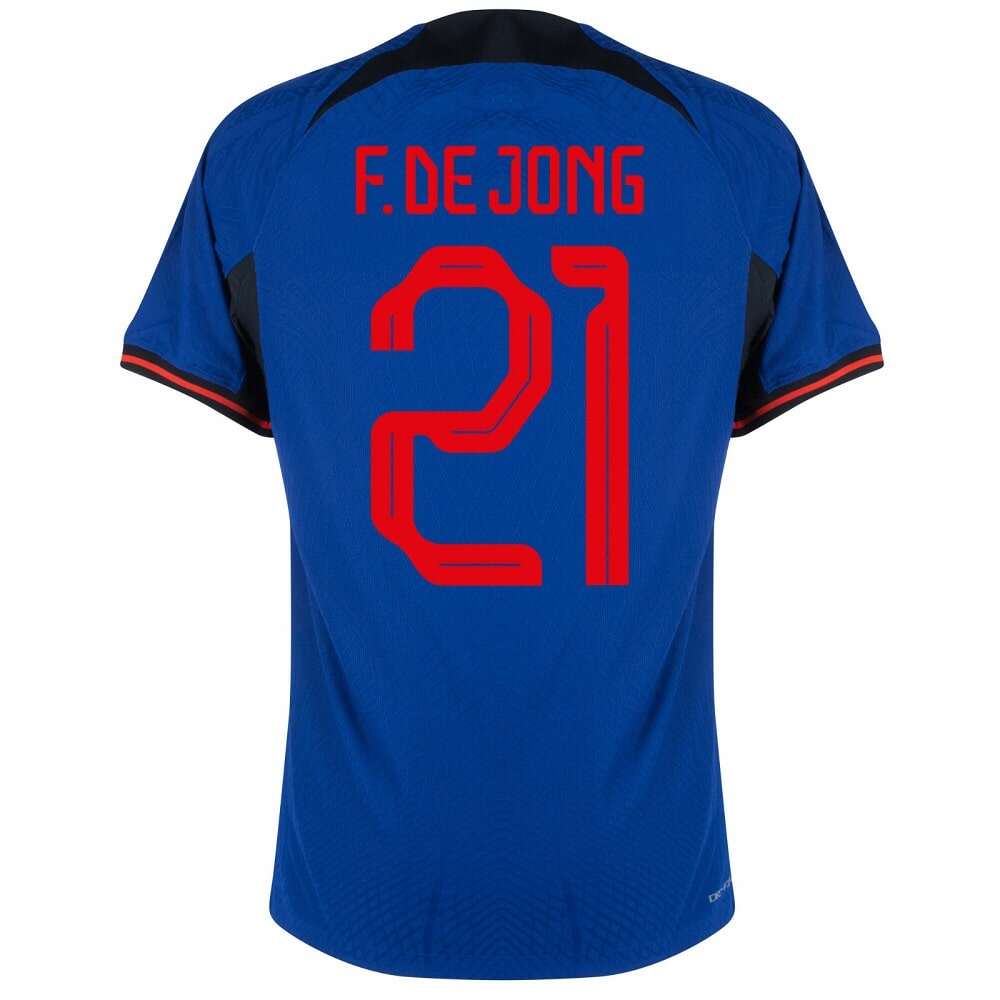 NETHERLANDS Fan Edition AWAY WORLD CUP 2022 F. DE JONG JERSEY
