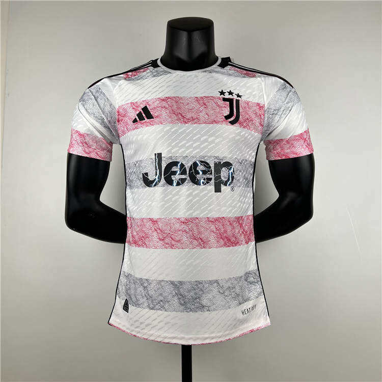 2324 Juventus Football Shirt Away White Soccer Jersey Authentic