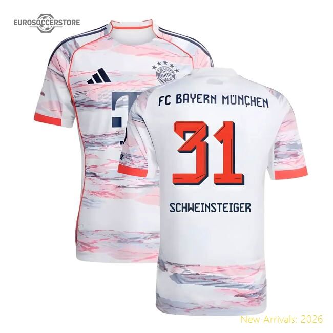 High-quality 2025-2026 Bayern Munich Away Jersey (schweinsteiger 31)
