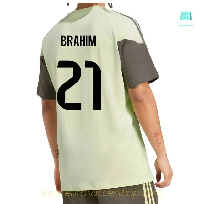 2025-2026 Real Madrid Training Tee (Almost Lime) (Brahim 21)