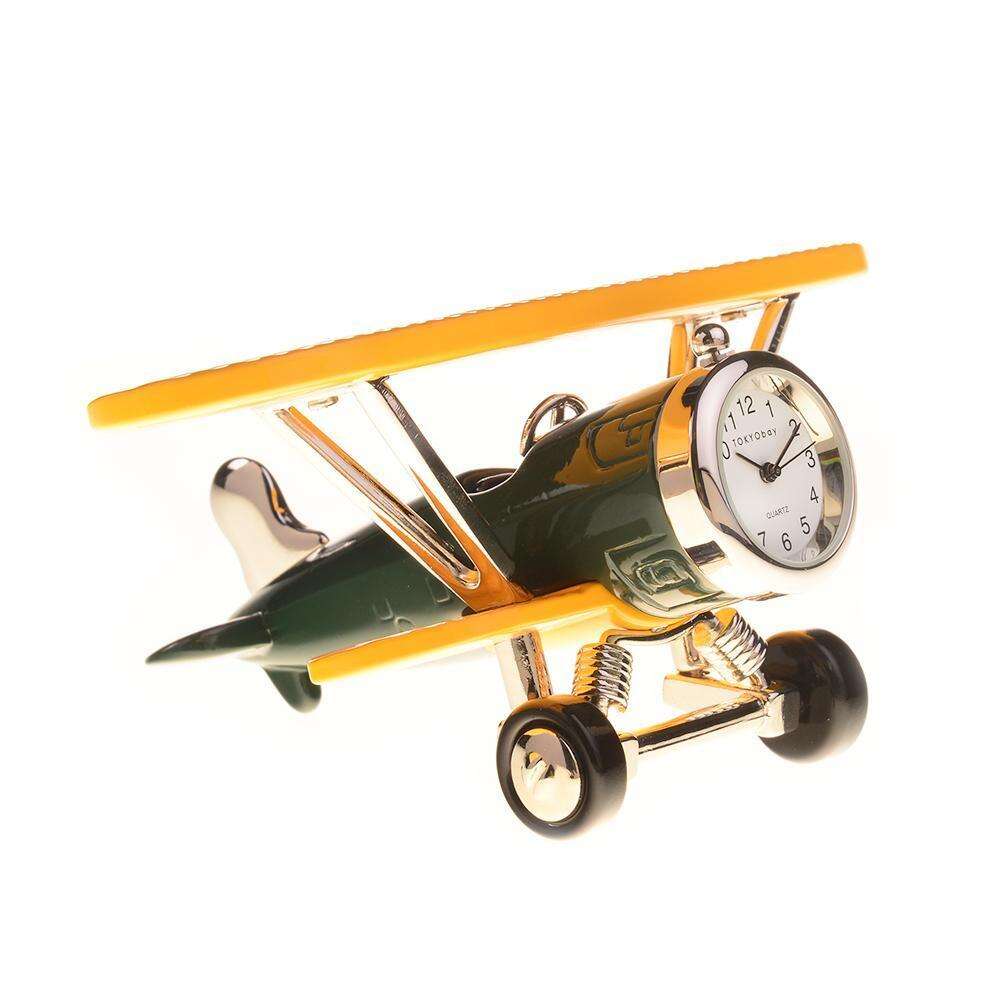 Plane Clock - Green/Yellow