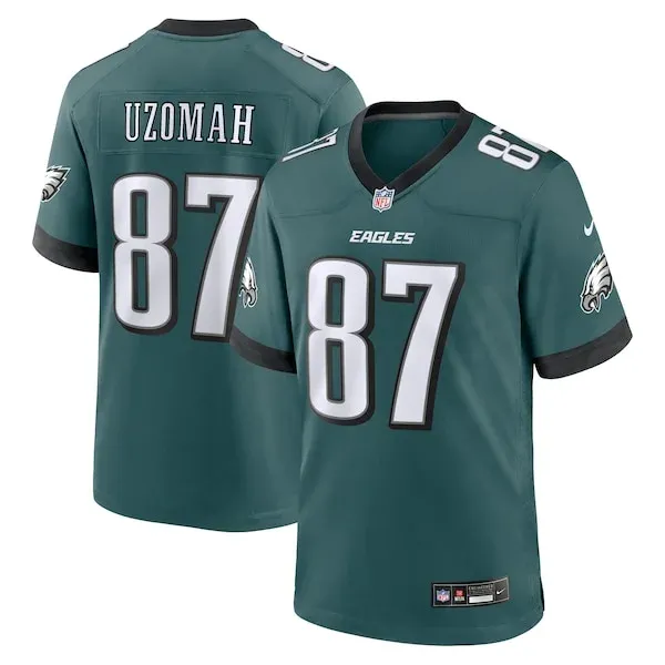 None Uzomah Philadelphia Game Jersey - Green | NFL Player Jersey