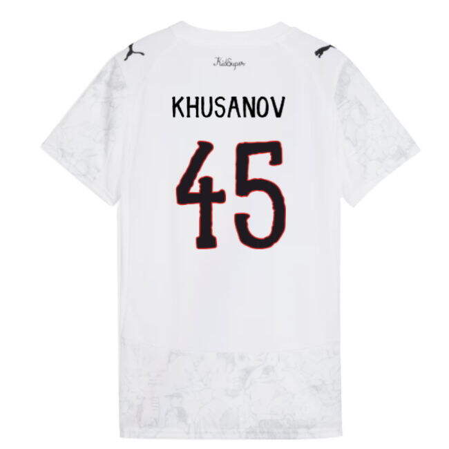 2025-2026 KIDSUPER x Manchester City CWC Shirt (White) - Womens (Khusanov 45)