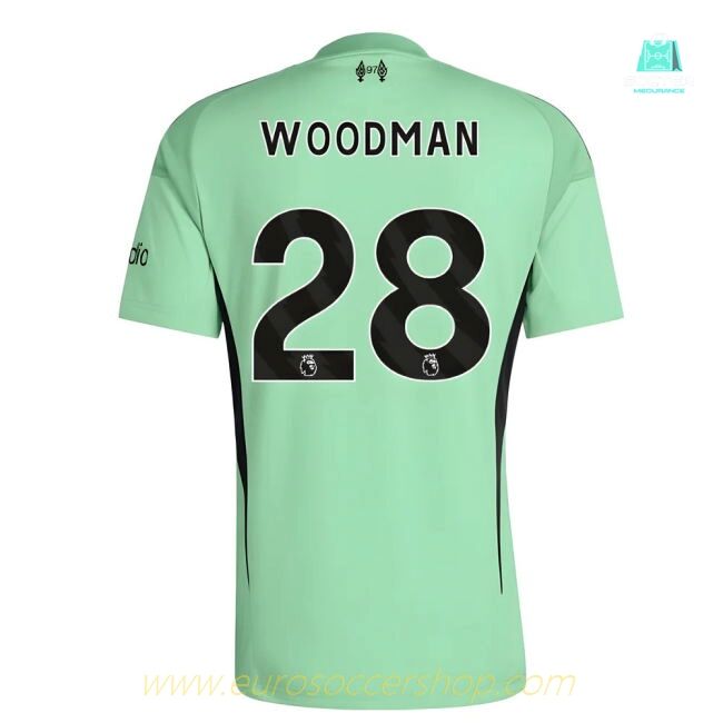 2025-2026 Liverpool Home Goalkeeper Shirt (Glory Mint) (Woodman 28)