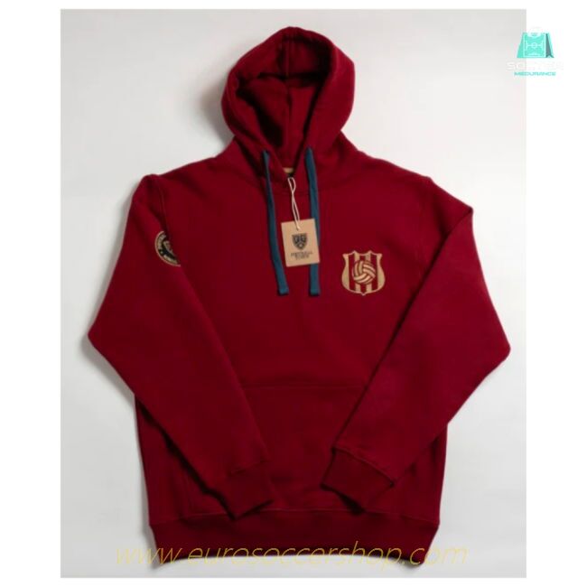 Barcelona Retro Football Hoodie (Red)
