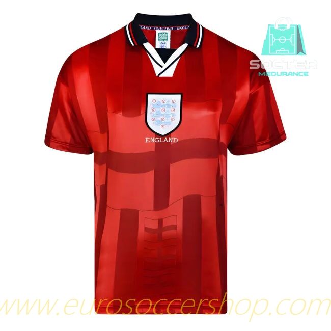 Score Draw England 1998 World Cup Finals Away Retro Football Shirt