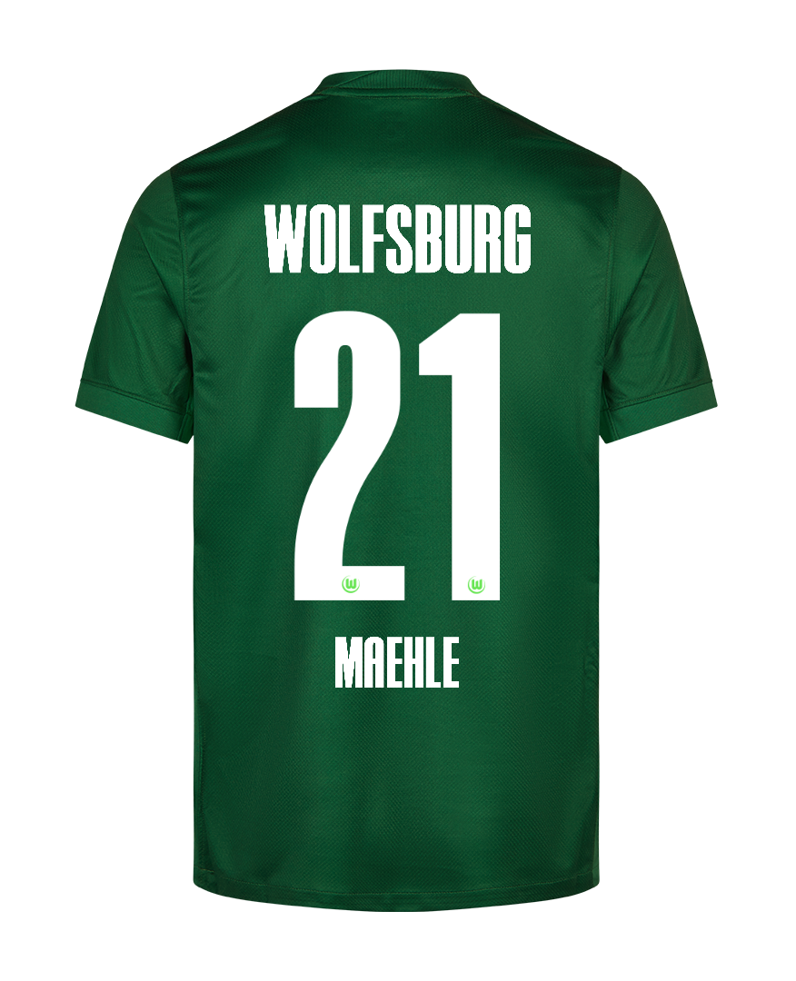 VfL Wolfsburg 25-26 Season Home Jersey with MAEHLE 21 Printing