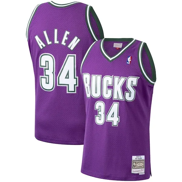 Ray Allen MIL Elite Basketball Jersey - Team Colors - Licensed Product
