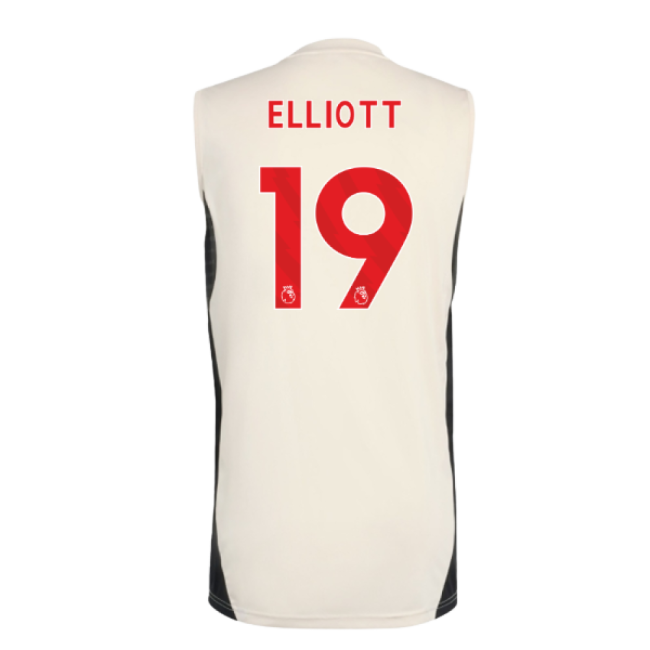 Men's 2025-2026 Liverpool Sleeveless Jersey (White) (Elliott 19)