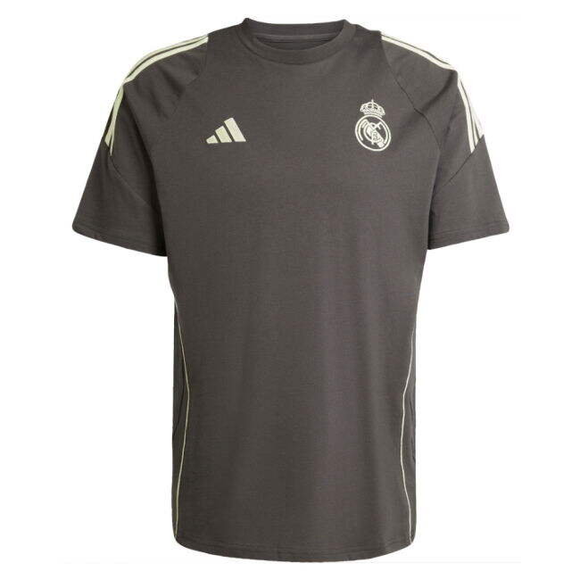 2025-2026 Real Madrid Training Tee (Utility Grey) (Vini Jr. 7)