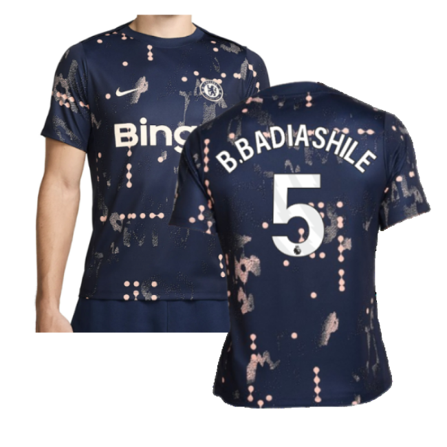 Badiashile 5 Pro Style Chelsea Home Pro Shirt 2024-2025