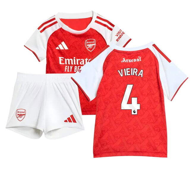 Vieira 4 2025 Edition Comfortable Arsenal Home Match Shirt (Baby)