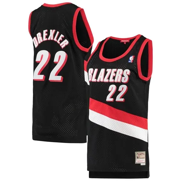 Clyde Drexler POR Swingman Jersey - top-tier NBA - Black sports