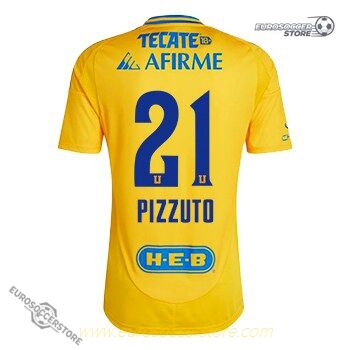 Tigres UANL 24-25 Home Jersey, PIZZUTO 21 Version