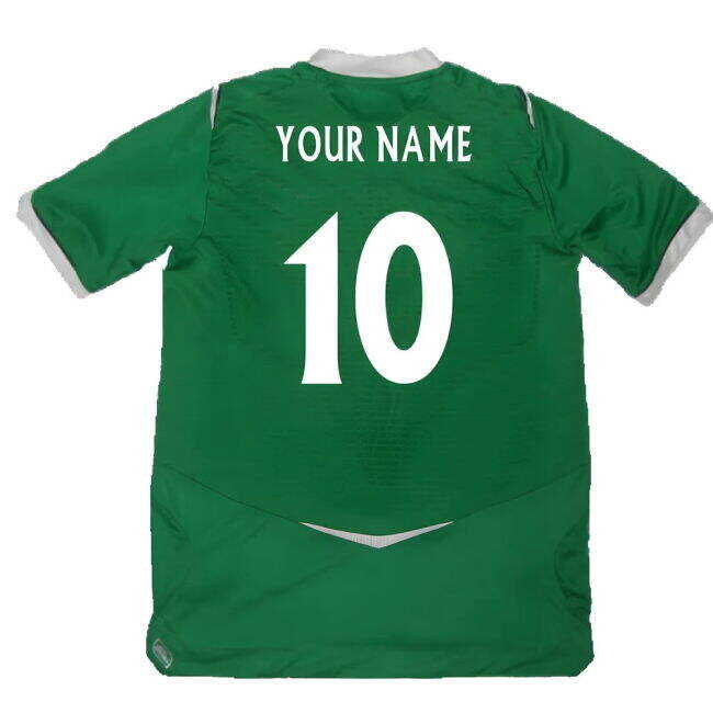 Sweet Northern Ireland 2008-09 Home Shirt ((Excellent) M) (Your Name) Slim Fitting