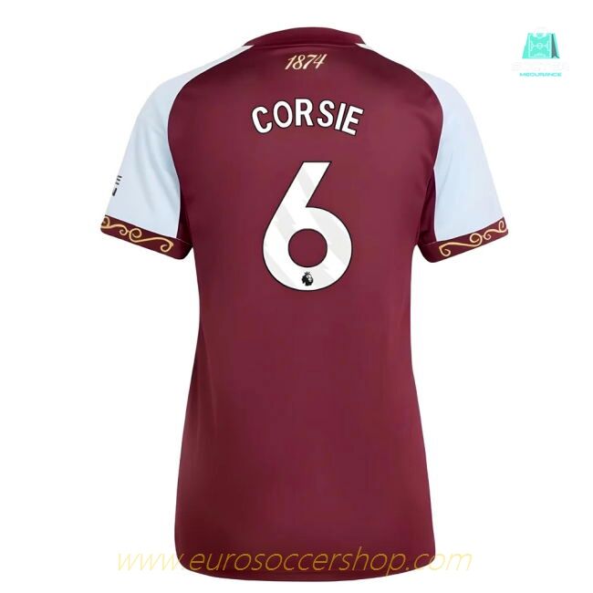 2025-2026 Aston Villa Home Shirt (Womens) (Corsie 6)