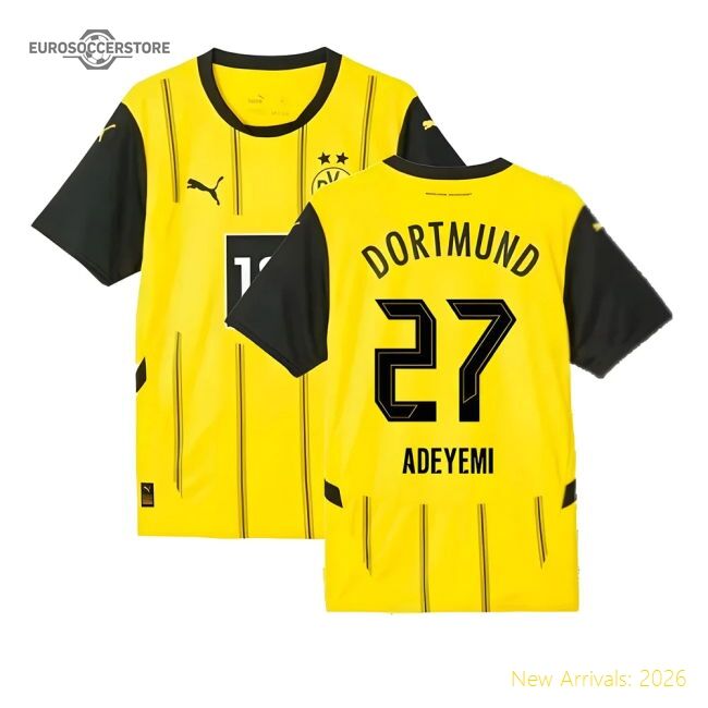 2024-2025 Borussia Dortmund Home Shirt (adeyemi 27) - Economical