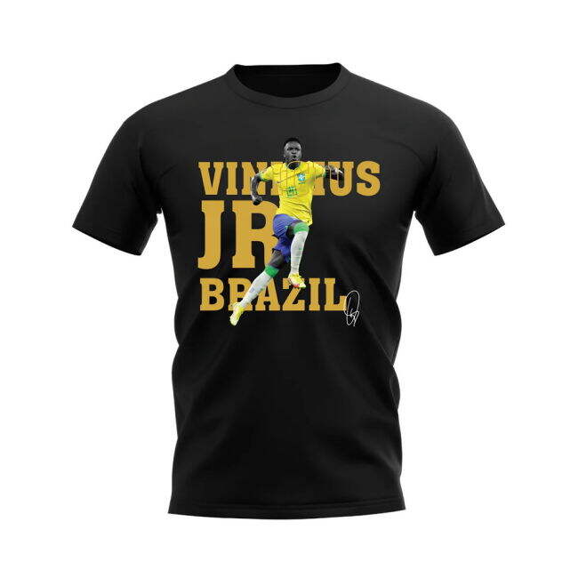 Cup Vinicius Jr Brazil Player Tee (Black) High Soccer Soccer