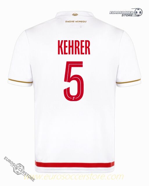 AS Monaco 25-26 Season Home Jersey for KEHRER #5