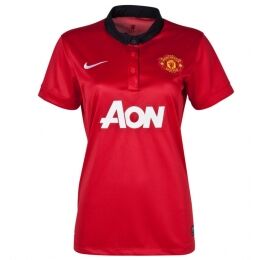 13-14 Manchester United Home Women's Jersey Shirt - Official Replica