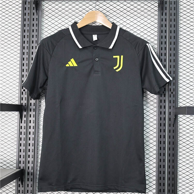 Authentic 2425 Juventus Black Polo Shirt - Official Replica 7802