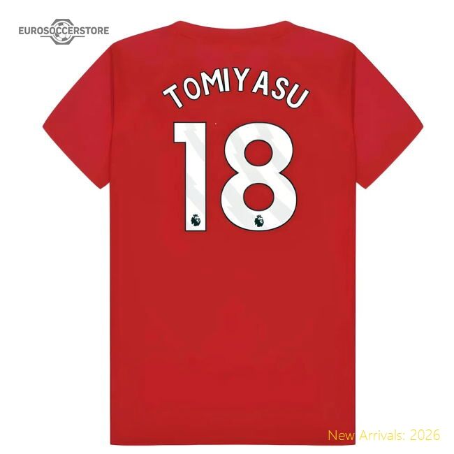 Authentic Arsenal Poly T-shirt (red) - Kids (tomiyasu 18) - Premium