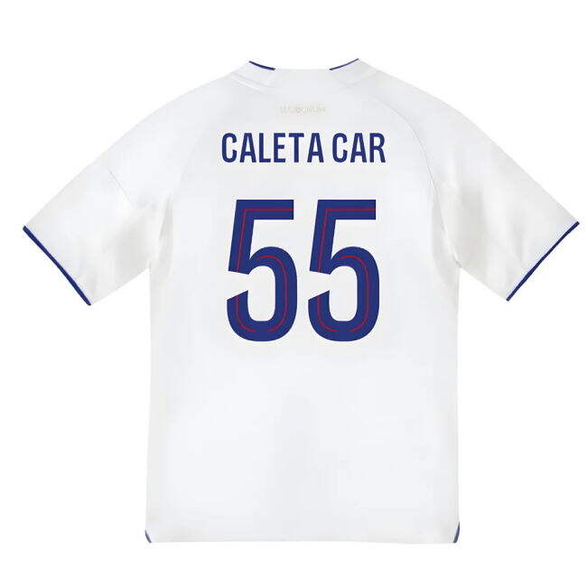 2025-2026 Olympique Lyon Home Shirt (Kids) (Caleta Car 55)