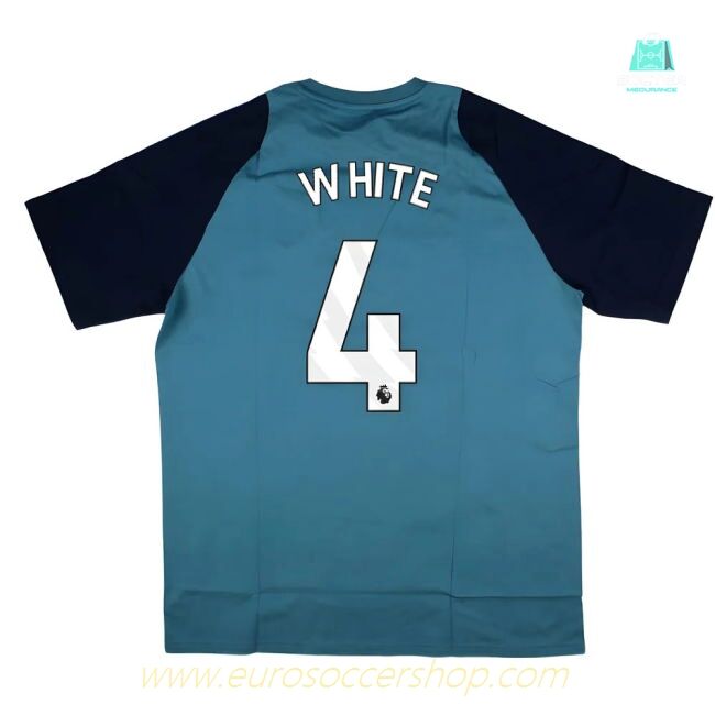 2025-2026 Arsenal Training Tee (Blanch Blue) (White 4)