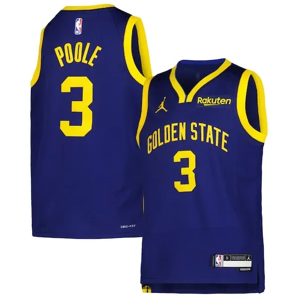 Jordan Poole GSW Swingman Jersey - superior swingman-jersey - Navy