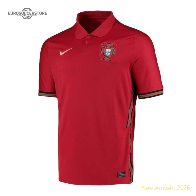 2021 Portugal Home Jersey - Game-Ready Match Style Durable