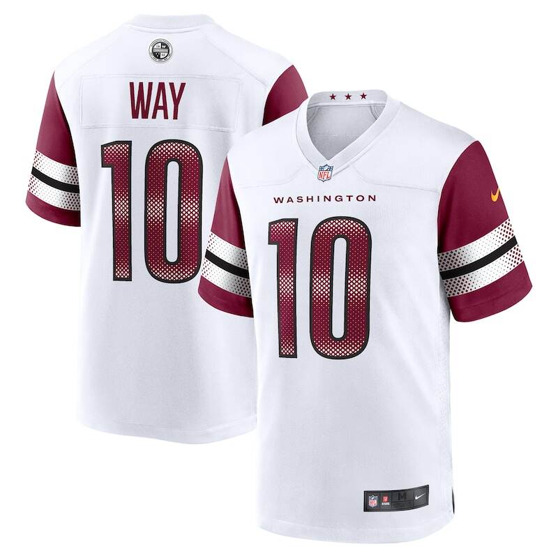 None Tress Way Washington Commanders Vintage Authentic Jersey