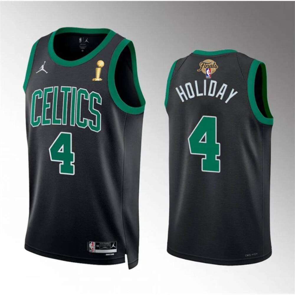 Official Boston Celtics 4 Jersey - Black - Game Day Essential