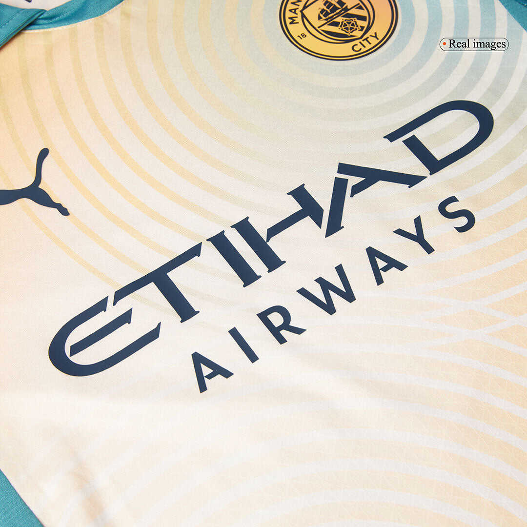 Manchester City Fourth Away Authentic Soccer Jersey- Definitely City (UCL)