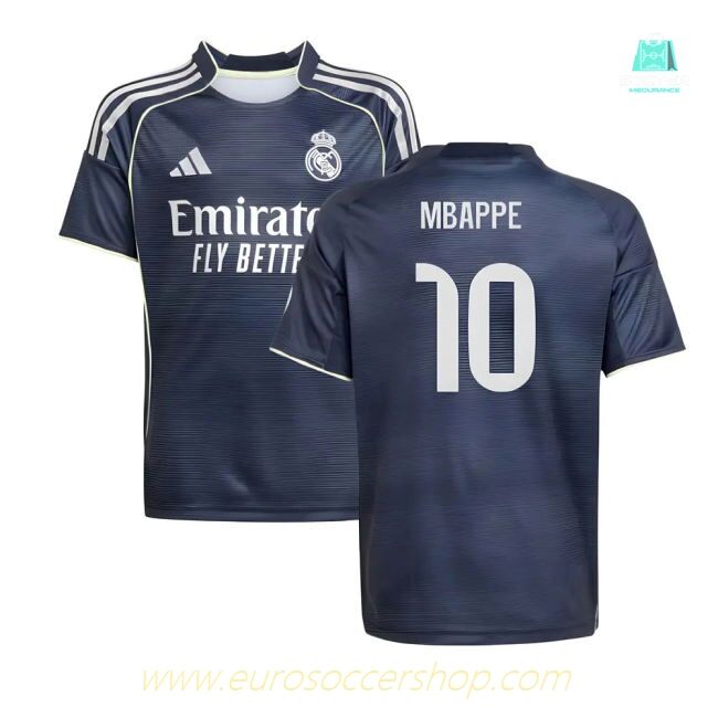 2025-2026 Real Madrid Away Shirt (Kids) (Mbappe 10)