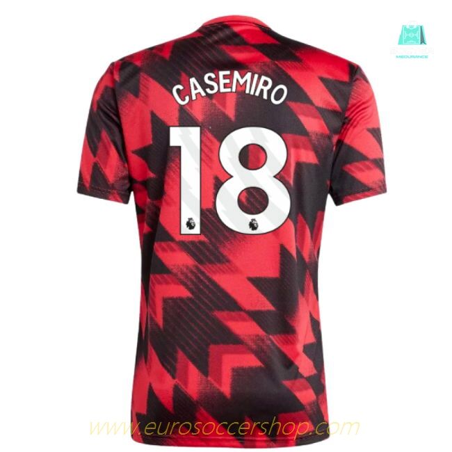 2025-2026 Man Utd Pre-Match Shirt (Red) (Casemiro 18)